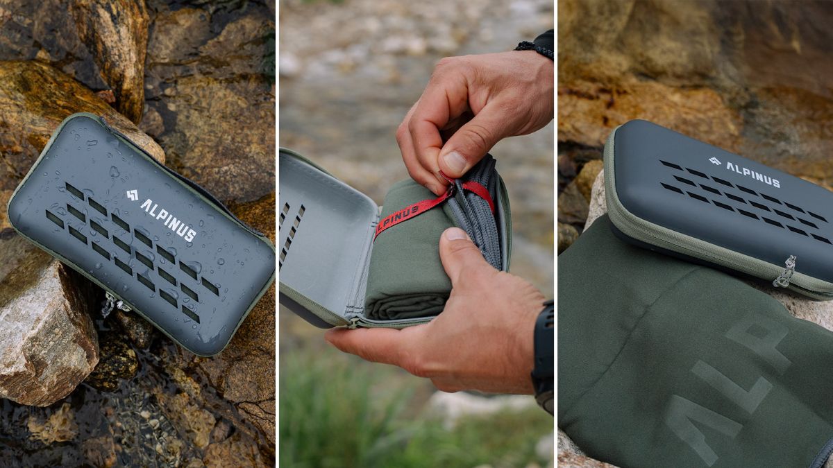 Lekki i kompaktowy ręcznik z mikrofibry ALPINUS Costa Brava Lekki i kompaktowy ręcznik z mikrofibry ALPINUS Costa Brava